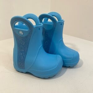 CROCS Kids Blue Rain & Snow Boots